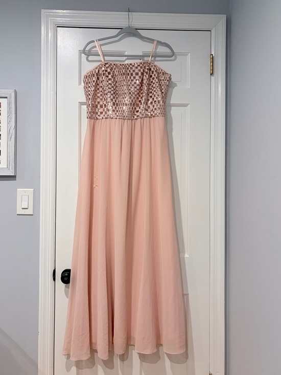 Ralph Lauren Dresses & Skirts - Lauren Ralph Lauren Evening Blush Pink Sequin Chiffon Gown Size 14